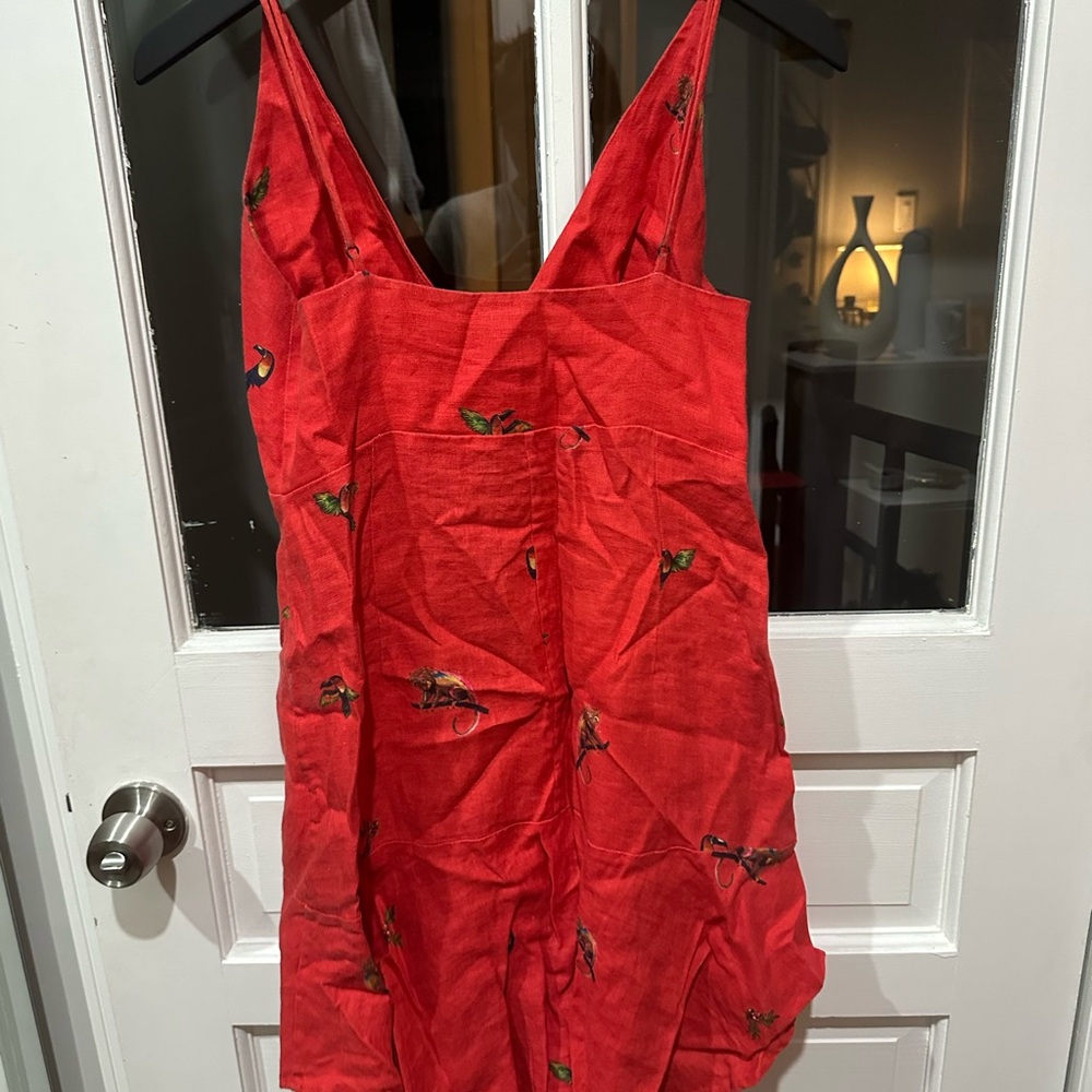 FARM Rio Red Mini Dress - Picture 2 of 4